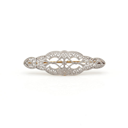 Estate Collection Art Deco Diamond Brooch