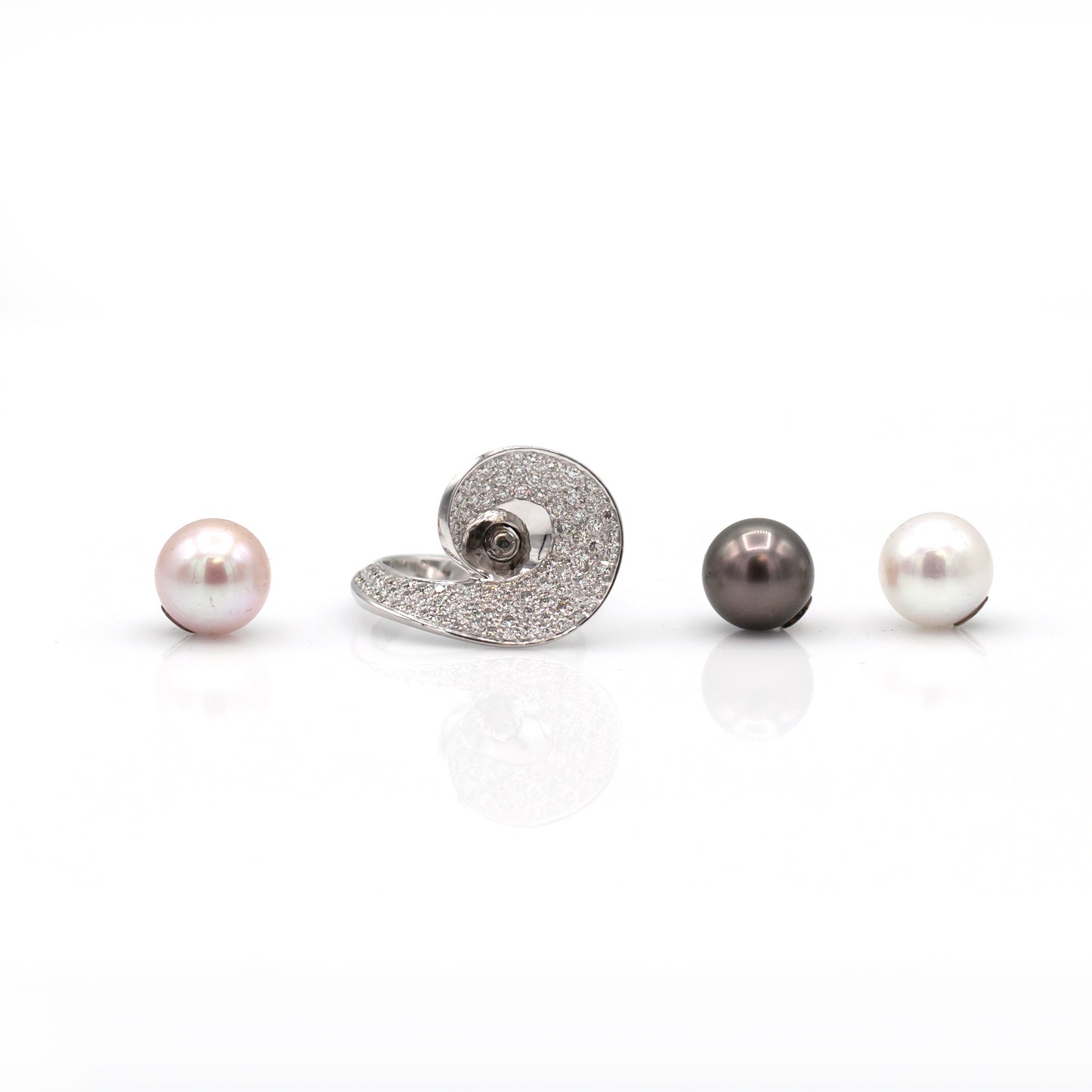 Estate Collection Tahitian Pearl & Diamond Ring