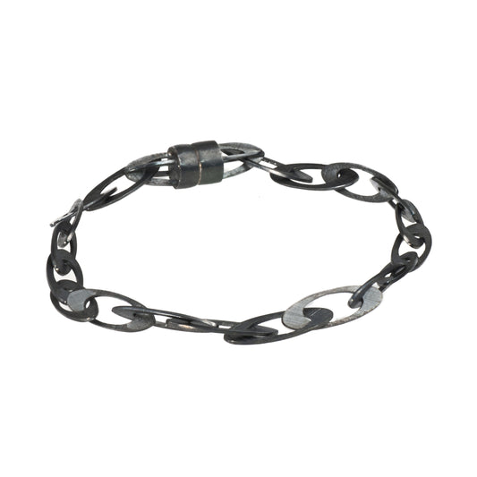 Mysterium Collection Sterling "Marquise Link" Bracelet