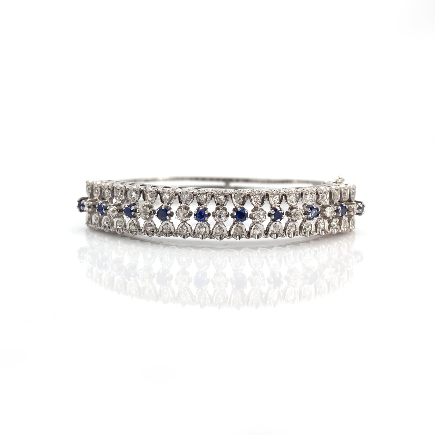 Estate Collection Diamond & Sapphire Bracelet