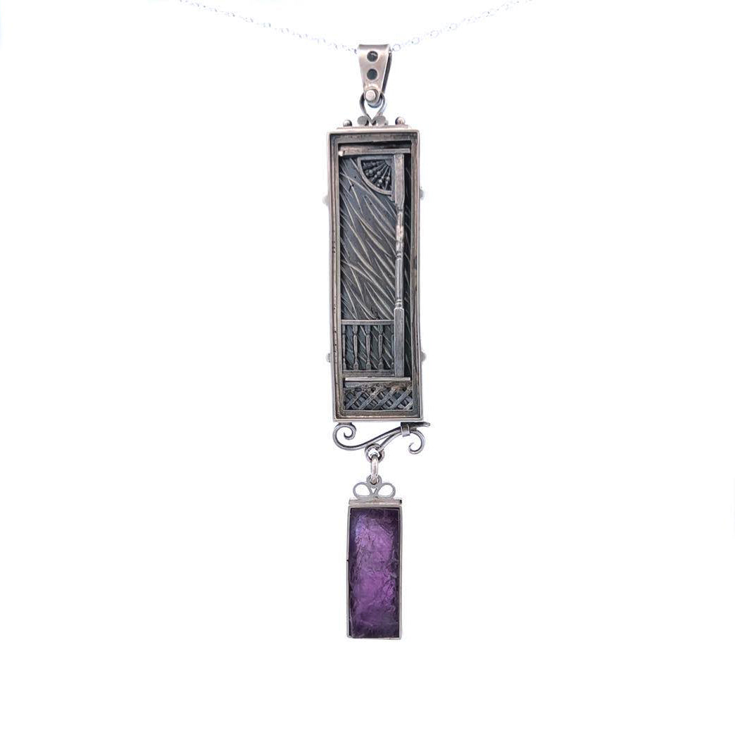 James Carter Sterling Silver & Amethyst Pendant