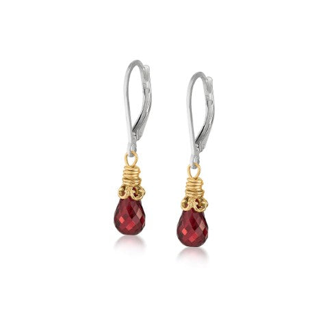 Anatoli Collection Garnet Briolette Earrings