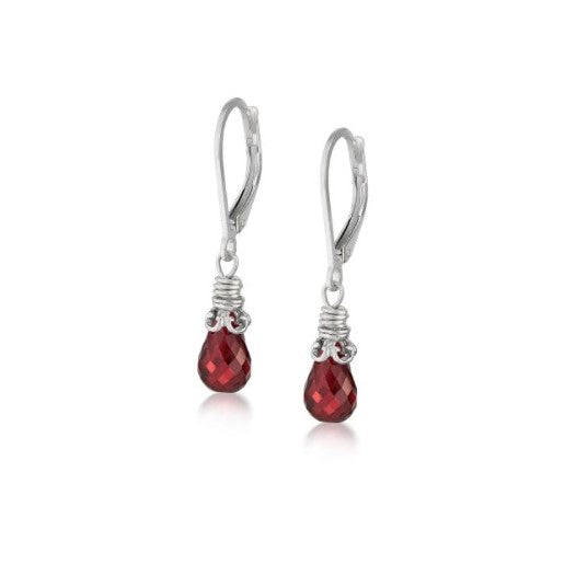 Anatoli Collection Garnet Briolette Earrings