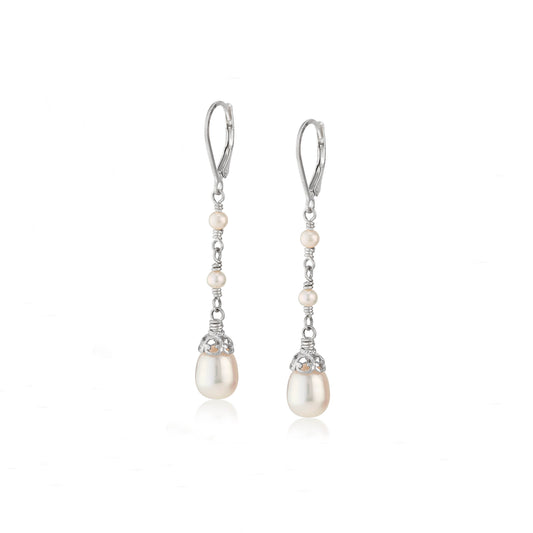 Anatoli Collection Triple Pearl Drop Earrings