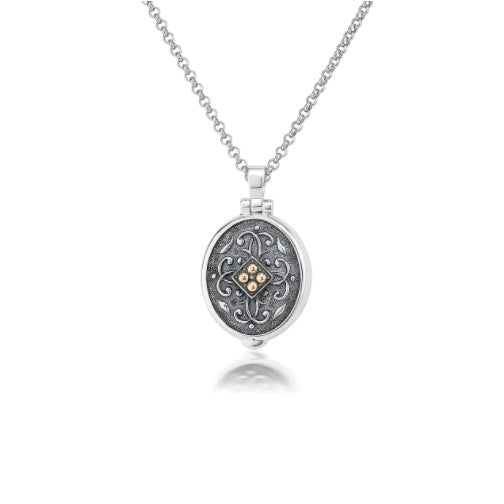 Anatoli Collection Sterling Silver & 18K Locket