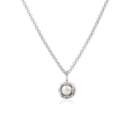 Anatoli Collection White Freshwater Pearl Necklace (sml)