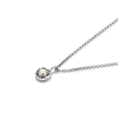 Anatoli Collection White Freshwater Pearl Necklace (sml)