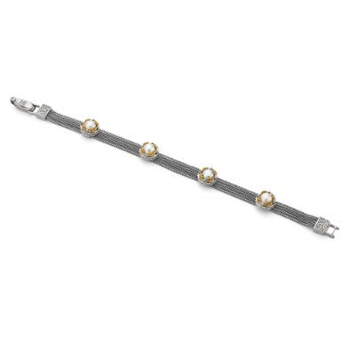 Anatoli Collection White Freshwater Pearl Bracelet