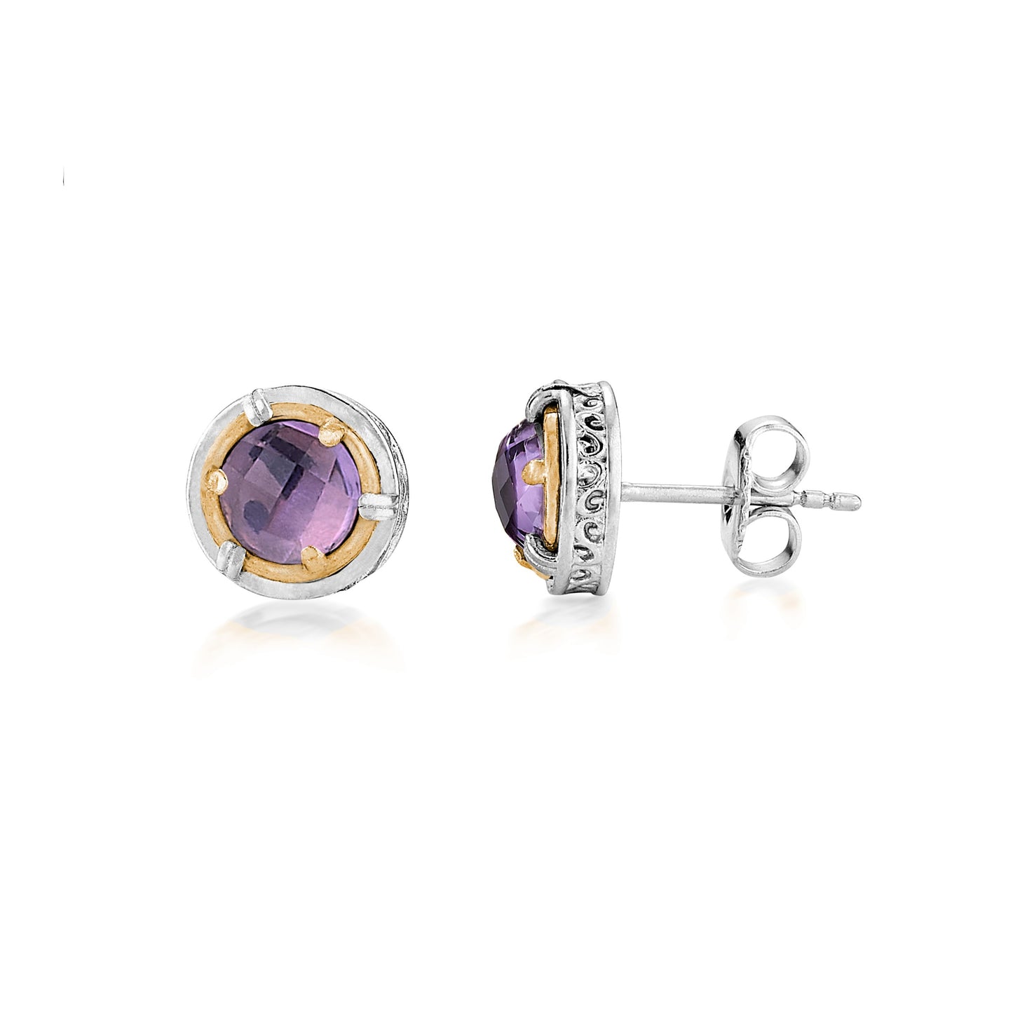 Anatoli Collection Amethyst Stud Earrings (sm)