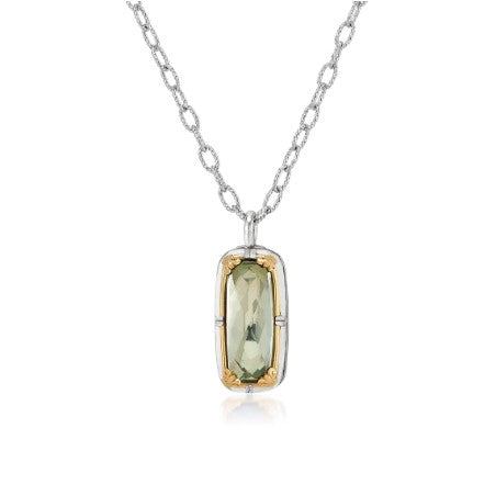 Anatoli Collection Green Amethyst Pendant