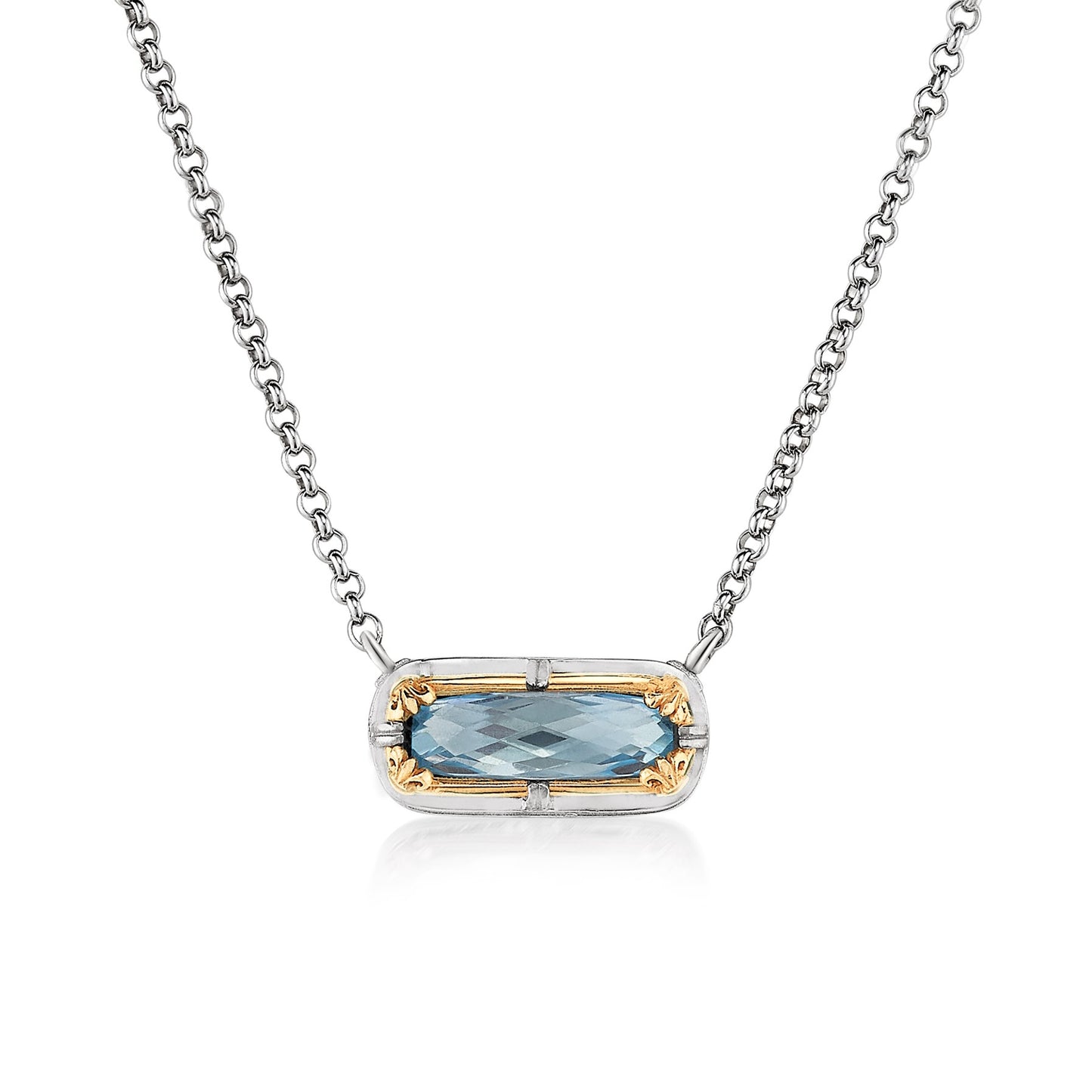 Anatoli Collection Blue Topaz Pendant