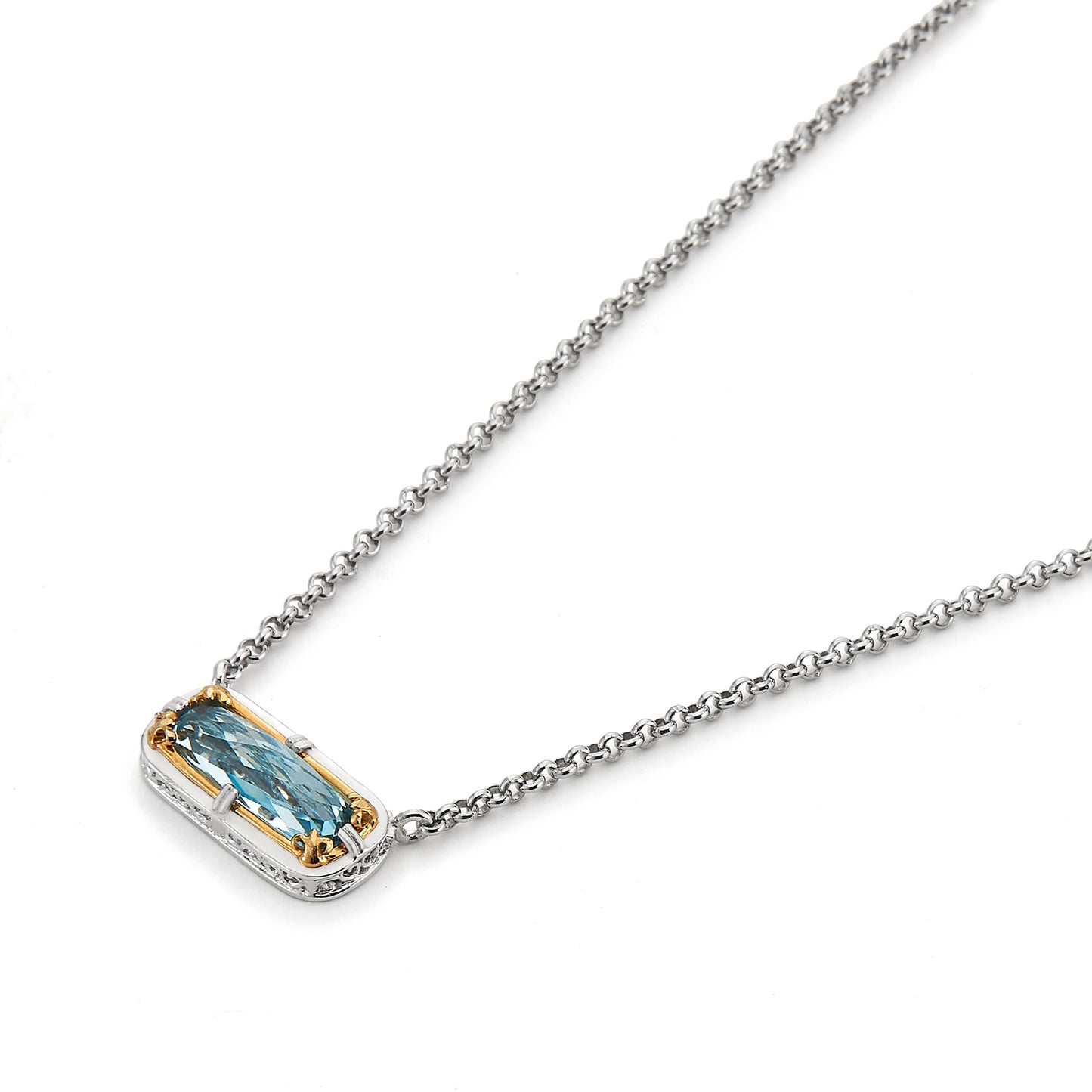 Anatoli Collection Blue Topaz Pendant