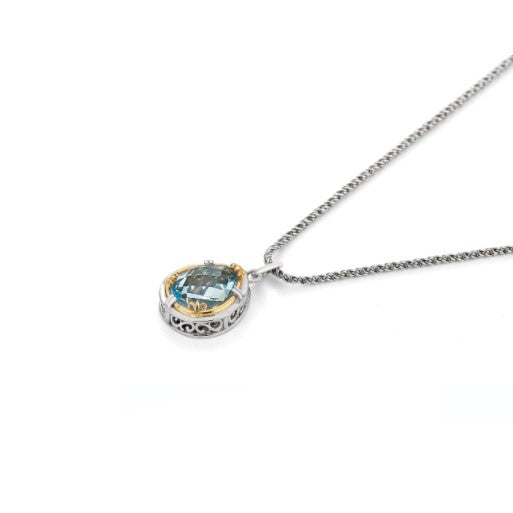 Anatoli Collection Blue Topaz Necklace