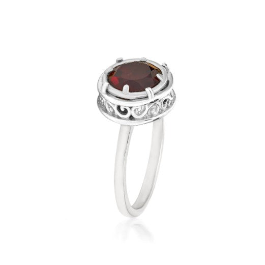 Anatoli Collection Garnet Ring (med)