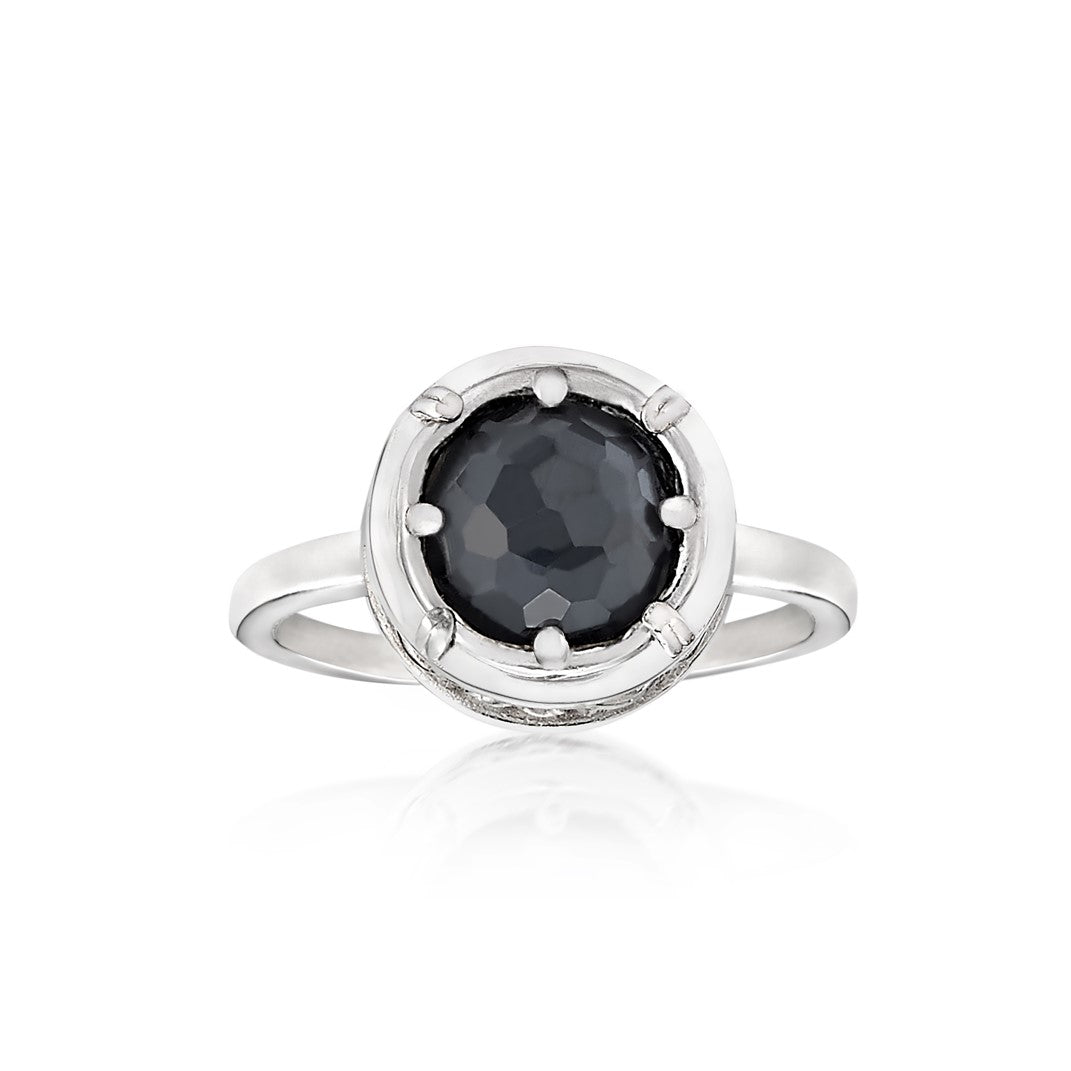 Anatoli Collection Hematite Ring (med)