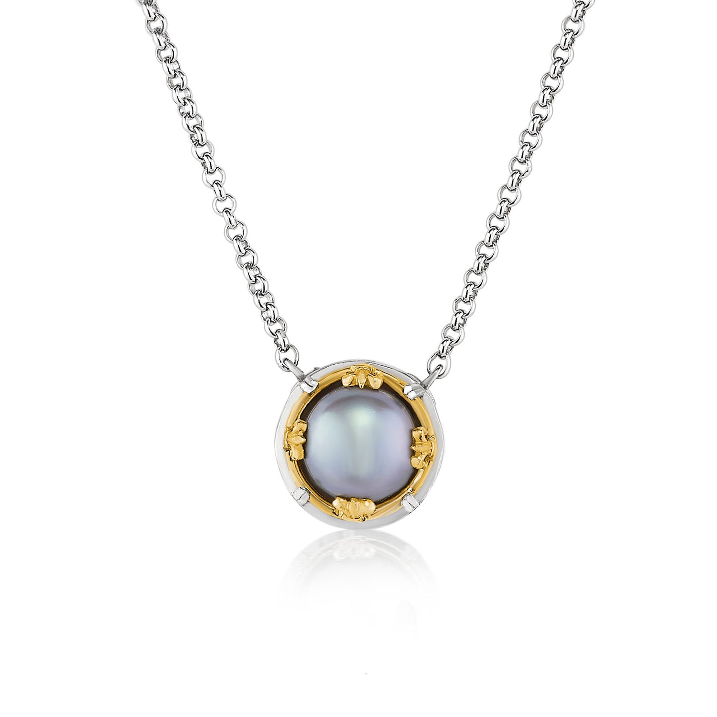 Anatoli Collection Gray Pearl Necklace (Lg)