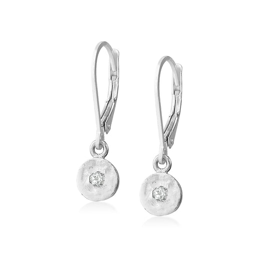 Anatoli Collection White Sapphire Earrings