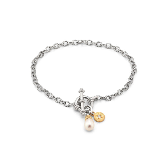 Anatoli Collection Sterling Silver Charm Bracelet