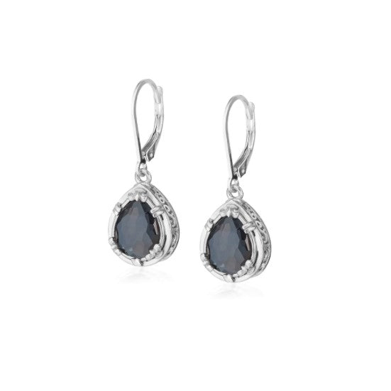 Anatoli Collection Hematite Teardrop Earrings