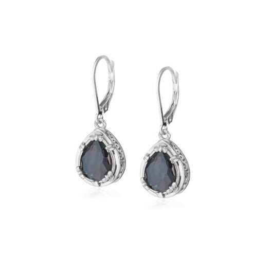 Anatoli Collection Hematite Teardrop Earrings