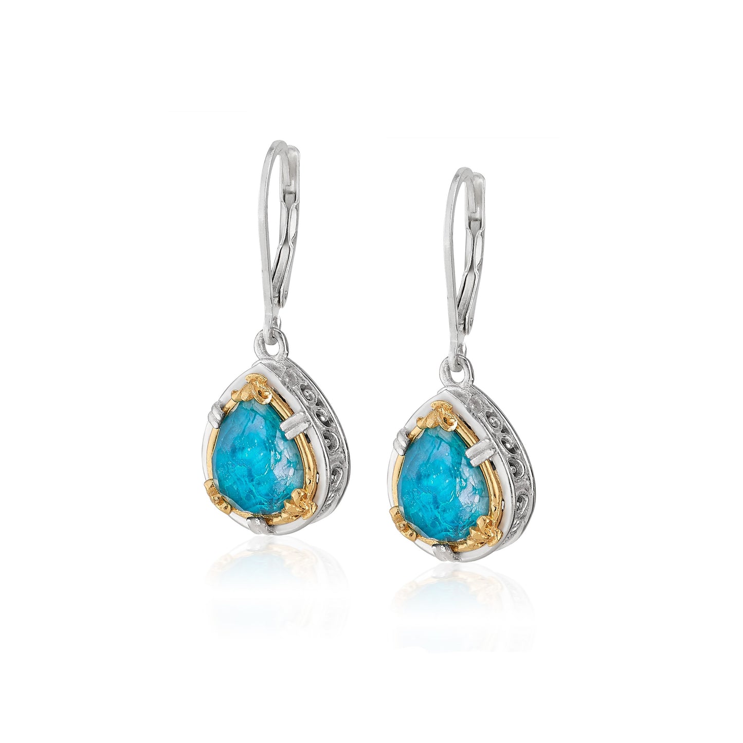 Anatoli Collection Chrysocolla Teardrop Earrings