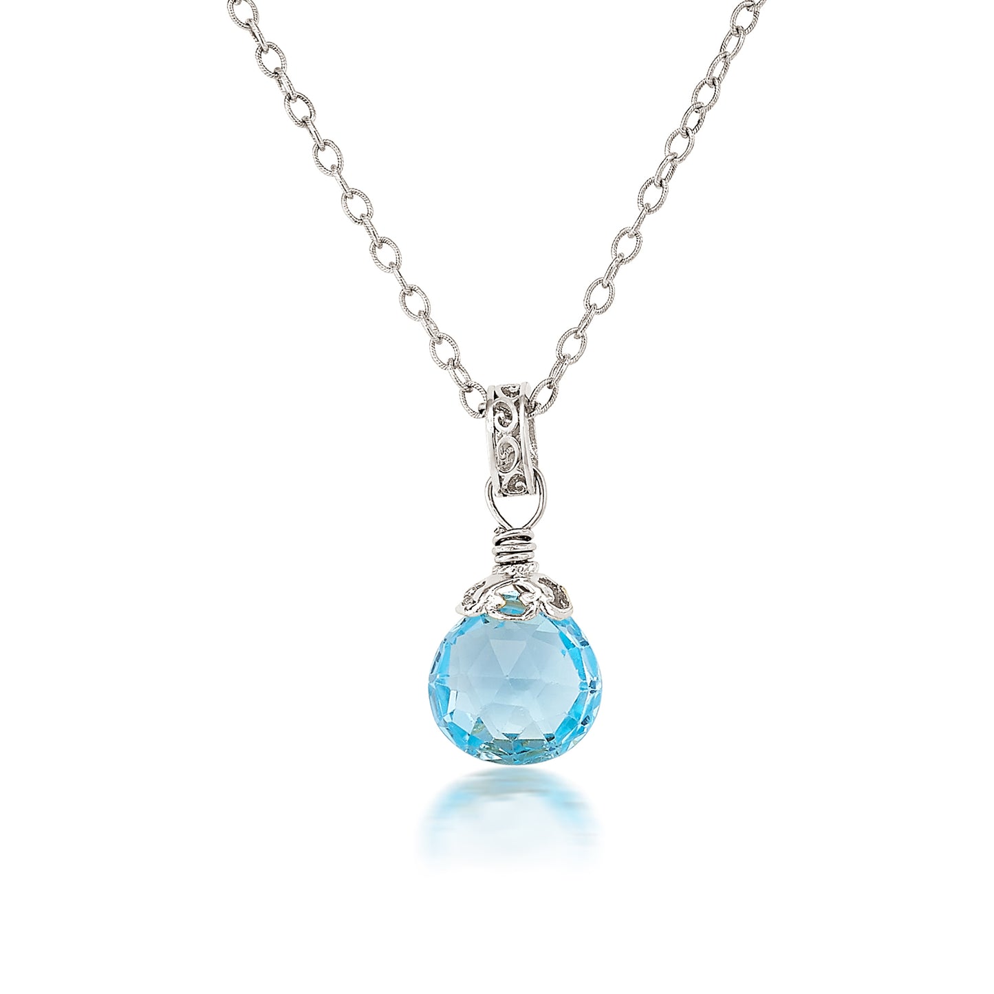 Anatoli Collection Blue Topaz Pendant