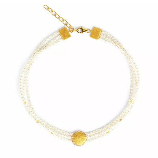 Bernd Wolf Collection "Chantina" Pearl Choker Necklace