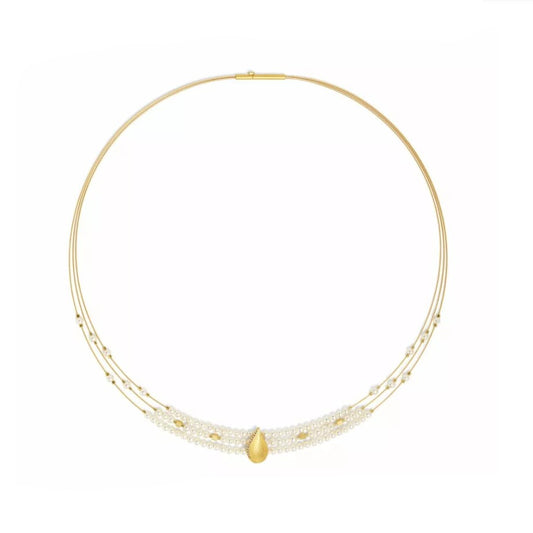 Bernd Wolf Collection "Aquena" Pearl Necklace