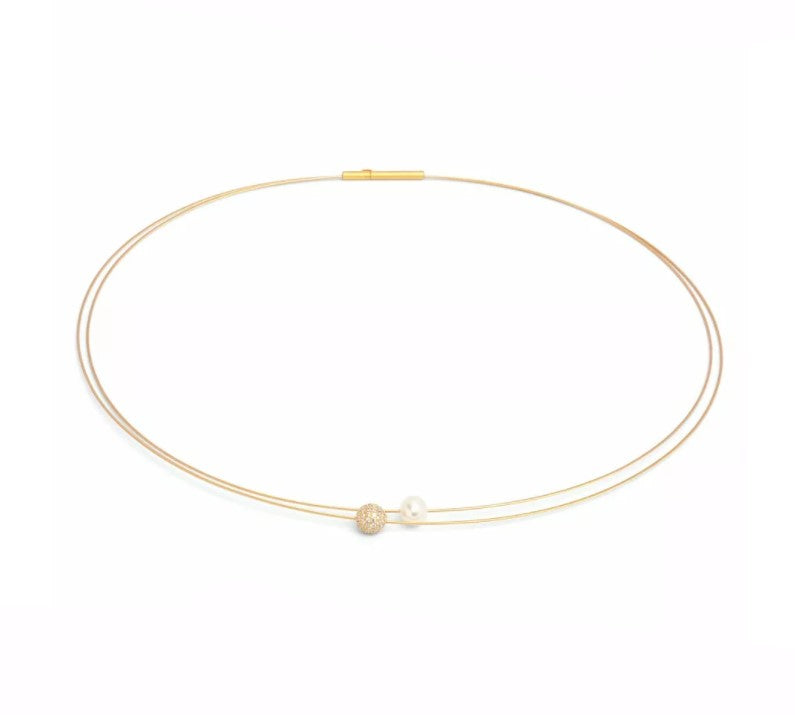 Bernd Wolf Collection "SideBySide" Pearl & CZ Necklace