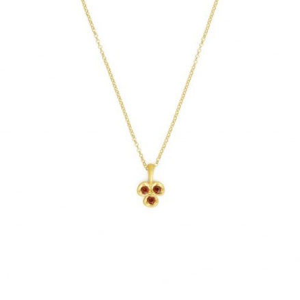Bernd Wolf Collection "Lilini" Garnet Flower Necklace