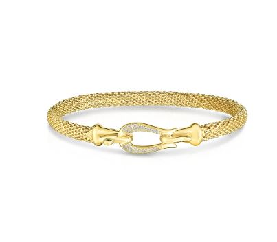 Phillip Gavriel Collection 14K Mesh Bracelet with Diamonds
