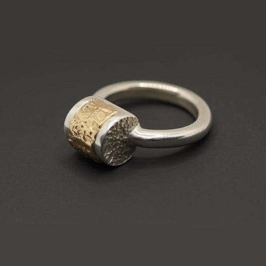 Tim & Mabel Textured Barrel Ring