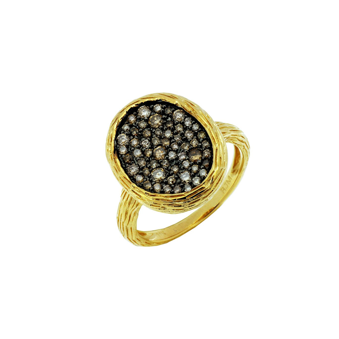 14K Yellow Gold Mocha Diamond Ring