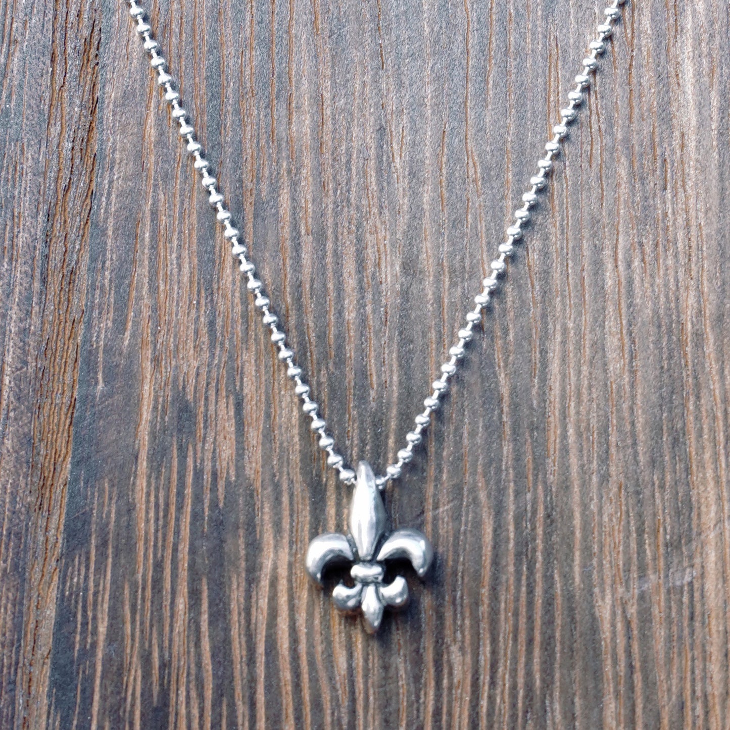 Tim & Mabel Classic Fleur de Lis Dainty Necklace