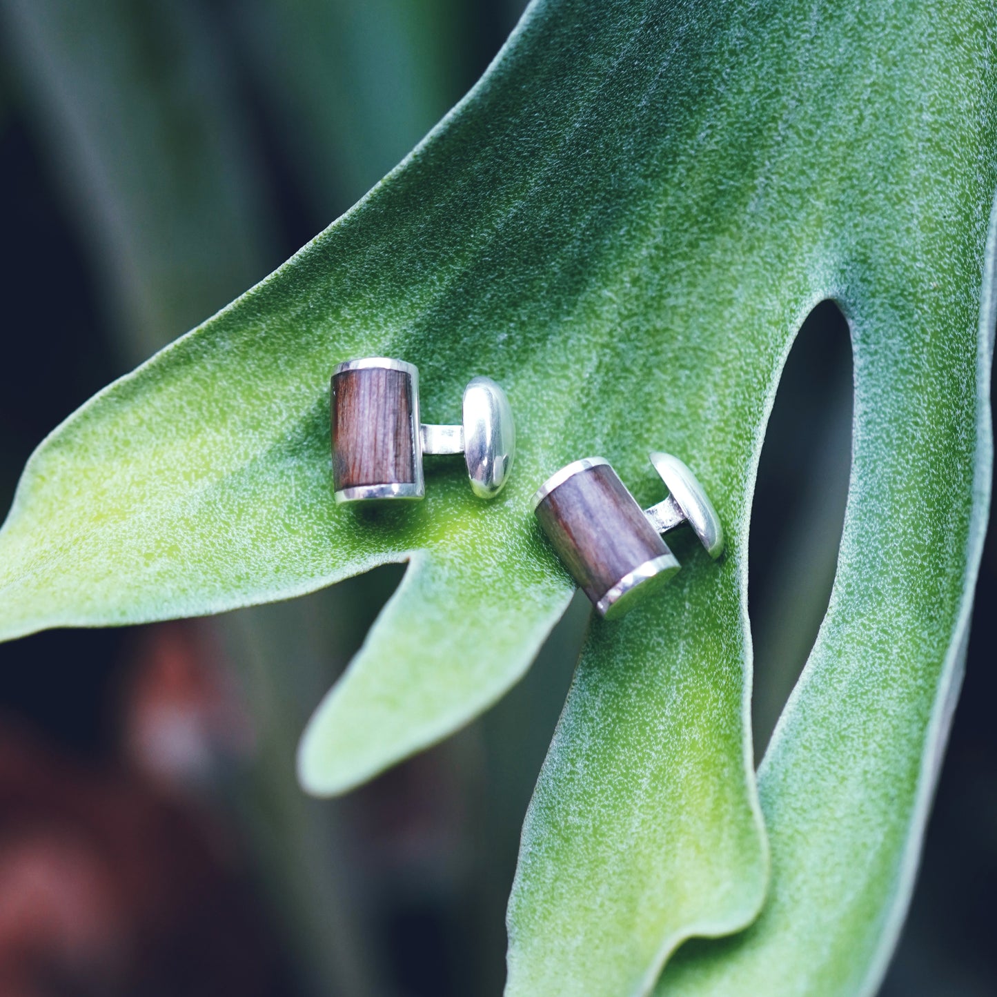 Tim & Mabel Cypress Half Barrel Cufflinks