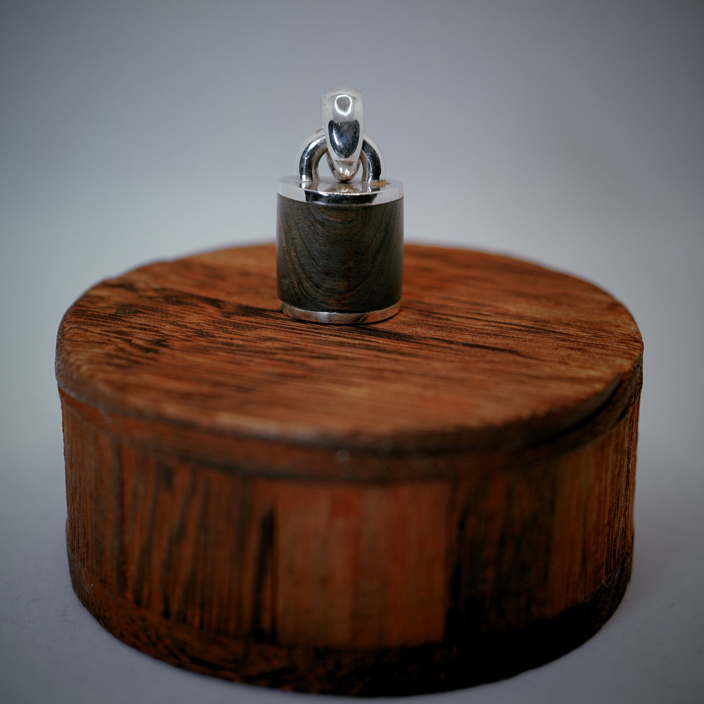 Tim & Mabel Cypress Half Barrel Pendant (lg)