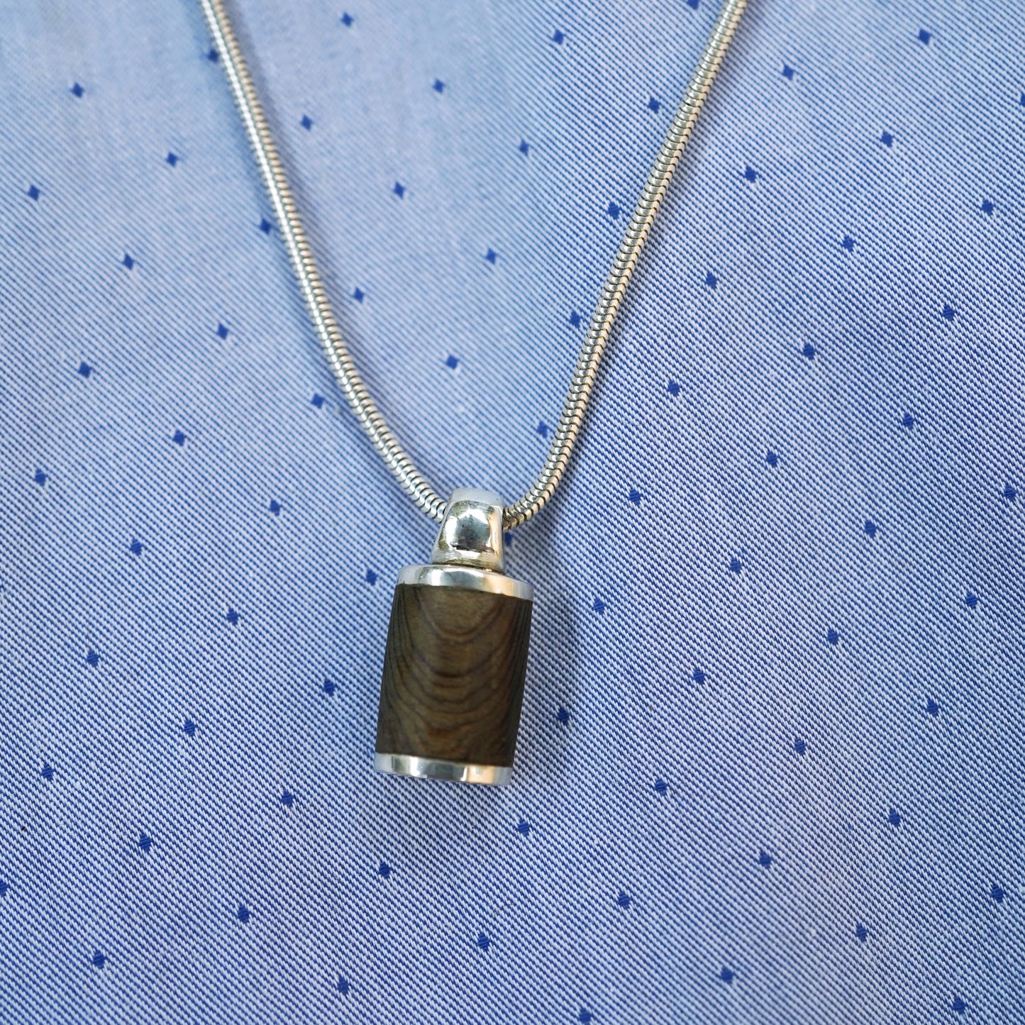 Tim & Mabel Cypress Half Barrel Pendant (sm)