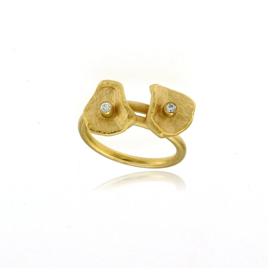 Mysterium Collection Vermeil Petal Bypass Ring