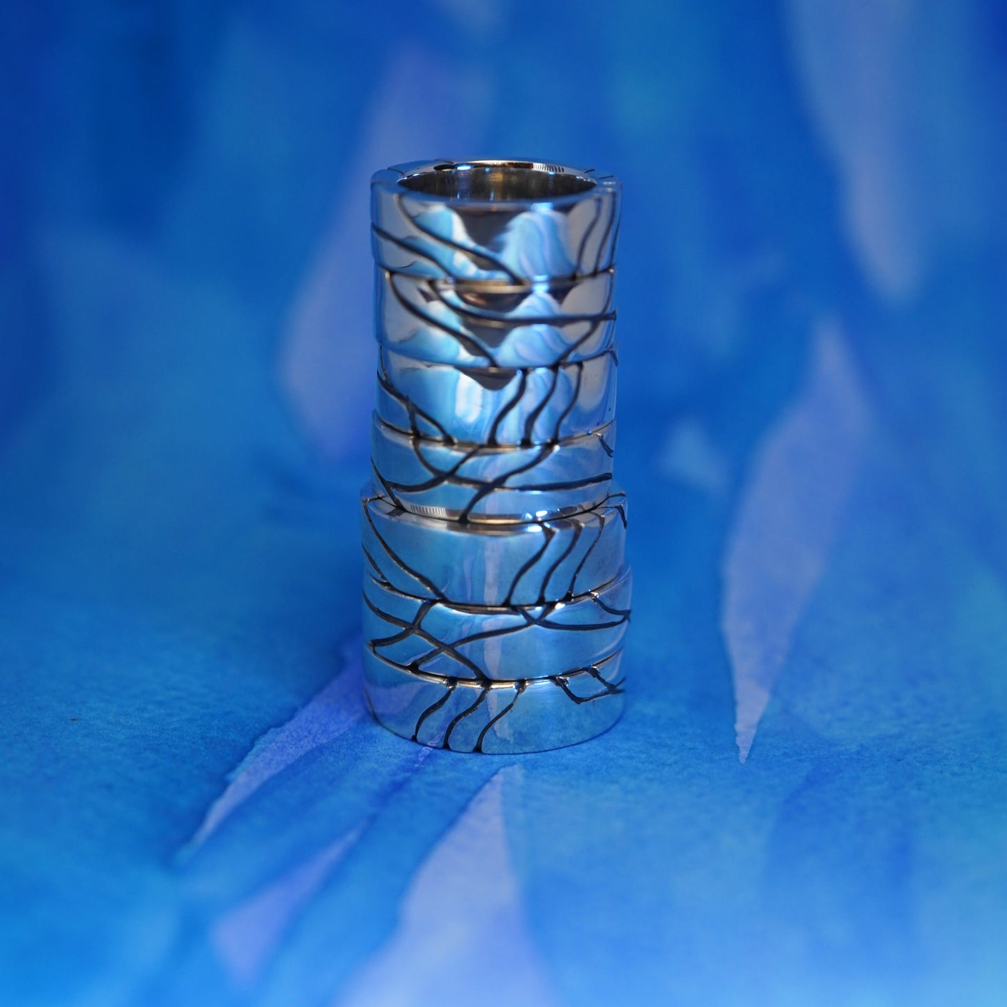 Tim & Mabel Engraved Wave Band Ring