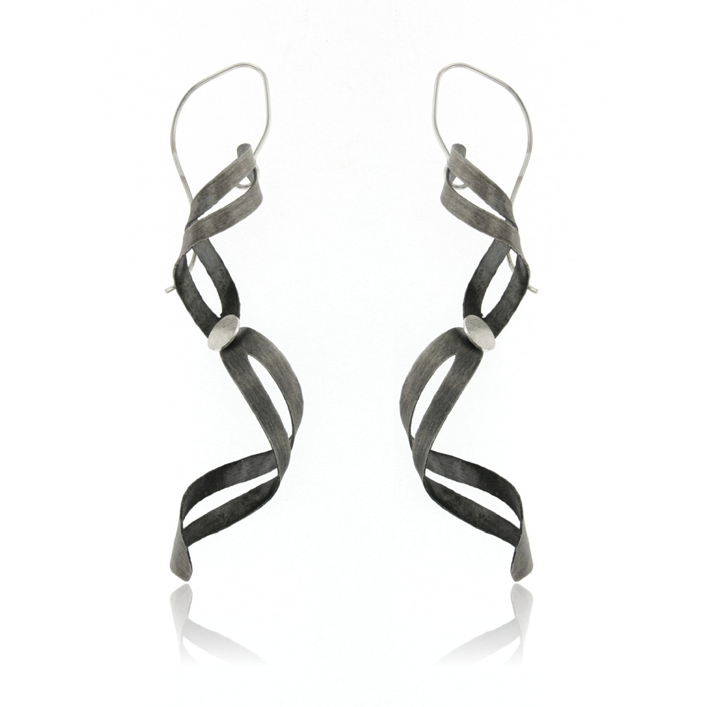 Mysterium Collection Long Curled Sterling Earrings