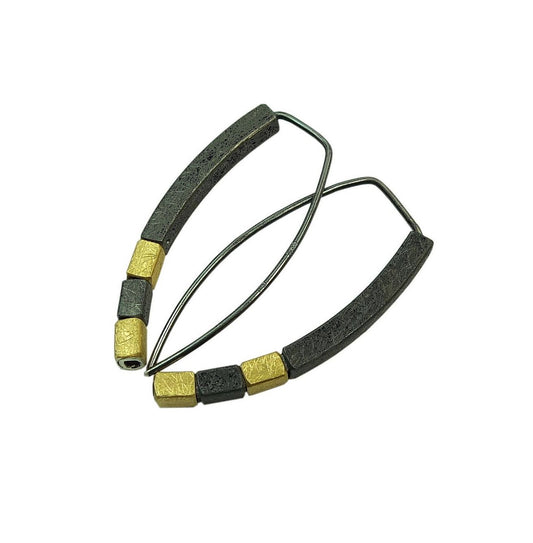 Mysterium Collection Black & Gold Earrings
