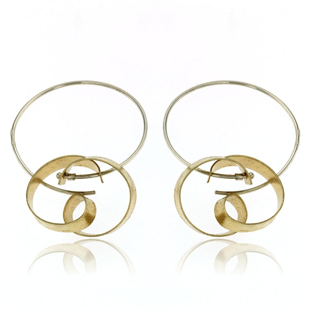 Mysterium Collection Vermeil Sterling Pretzel on Hoops (Sm)