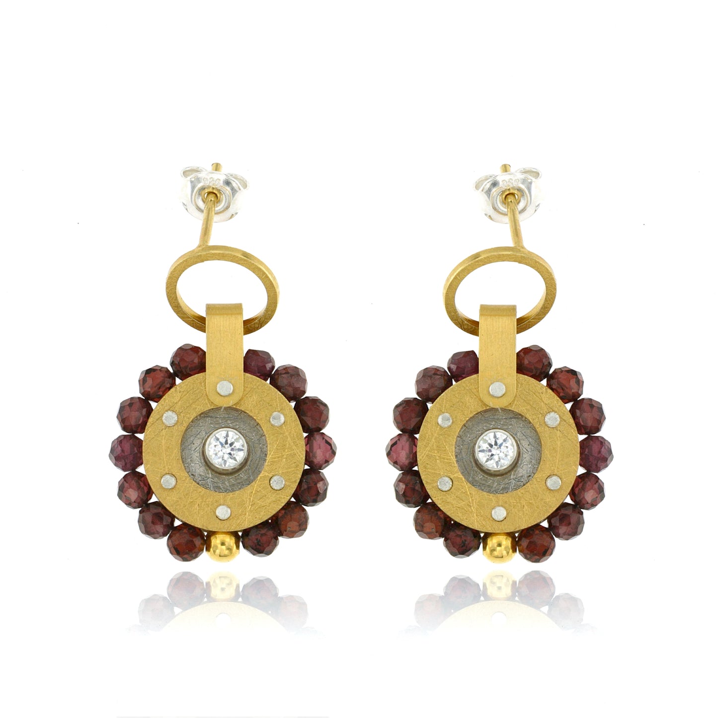Mysterium Collection Vermeil Garnet Earrings