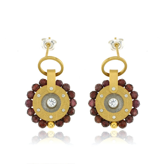 Mysterium Collection Vermeil Garnet Earrings