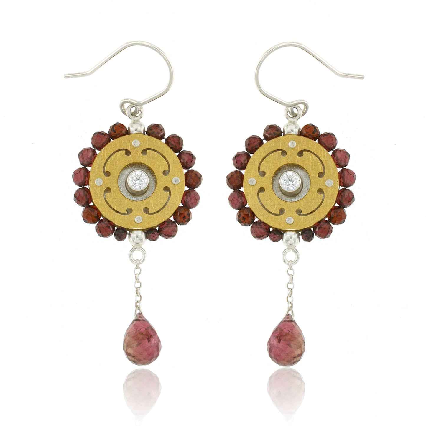 Mysterium Collection Vermeil Garnet Earrings