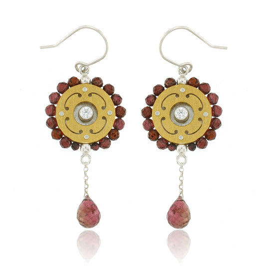 Mysterium Collection Vermeil Garnet Earrings