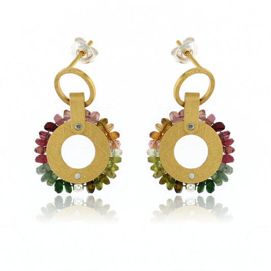 Mysterium Collection Vermeil Tourmaline Earrings
