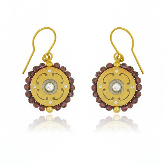 Mysterium Collection Vermeil Garnet Earrings