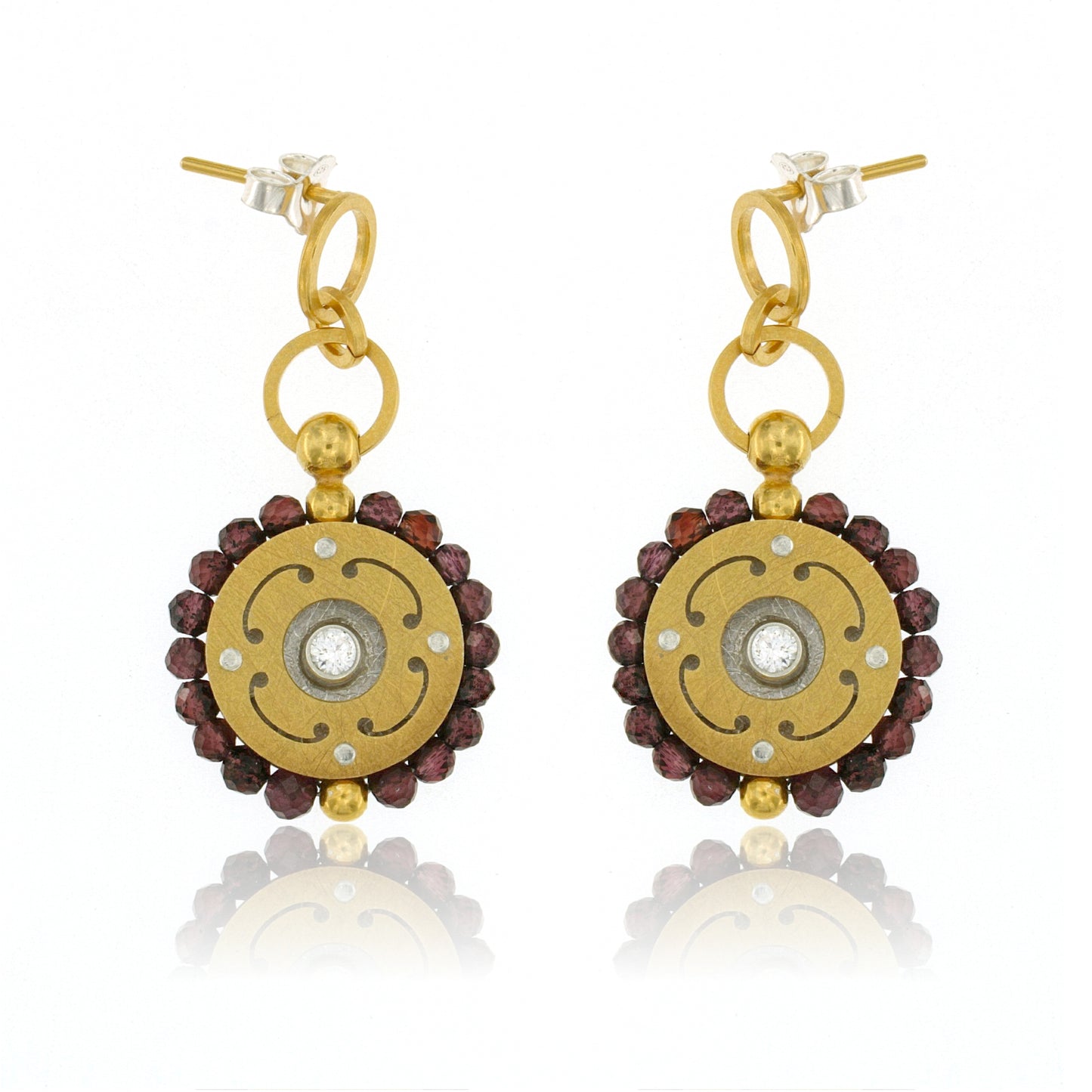 Mysterium Collection Vermeil Garnet Earrings