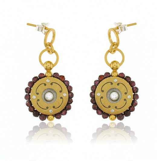 Mysterium Collection Vermeil Garnet Earrings